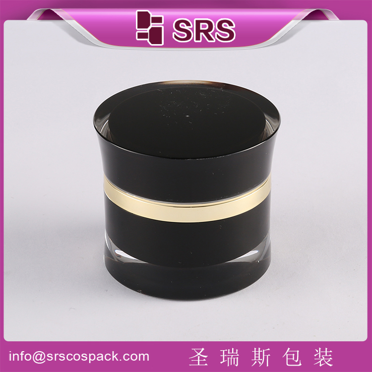 J092 classic round waist acrylic cosmetic empty jar